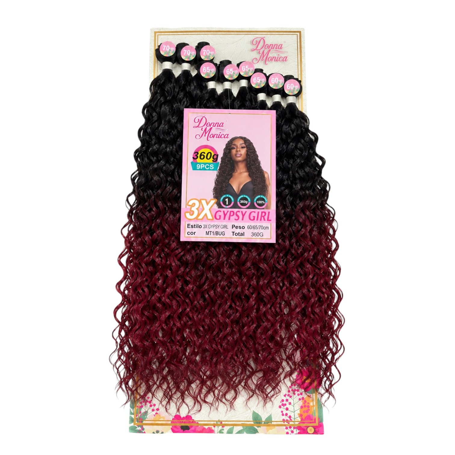 D.M 3x Gypsy Girl Bio Fibra 60/65/70cm - MT1B/BUG