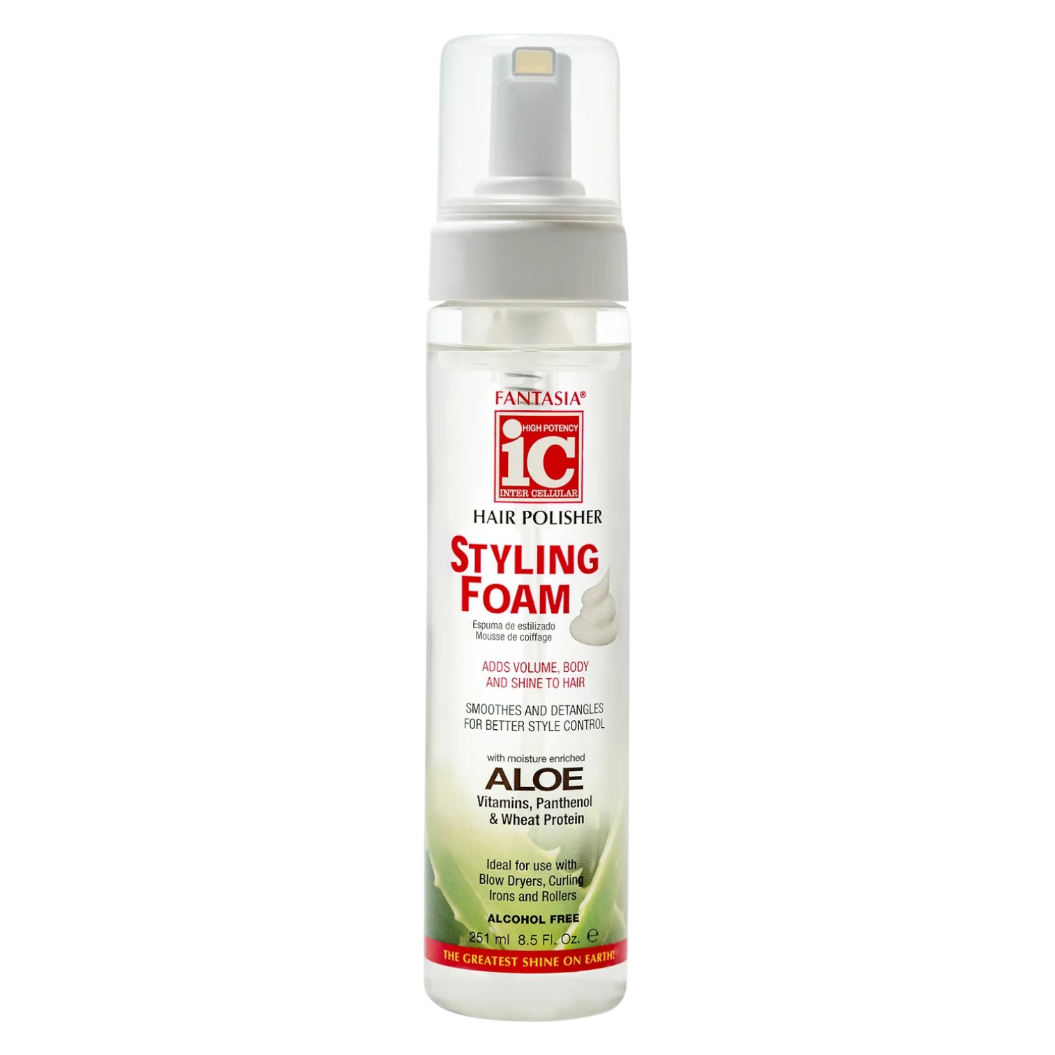 Fantasia IC Aloe Hair Polisher Styling Foam 8.5oz