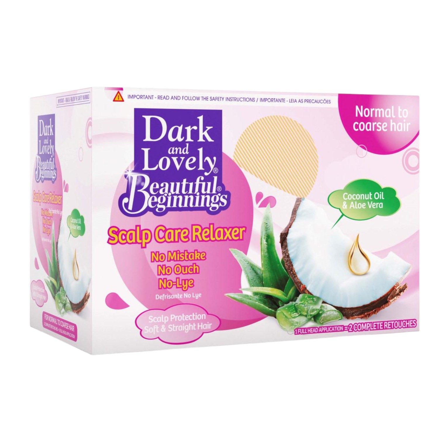 Dark & Lovely Beautiful Beginnings No-Lye Relaxer Kit Regular