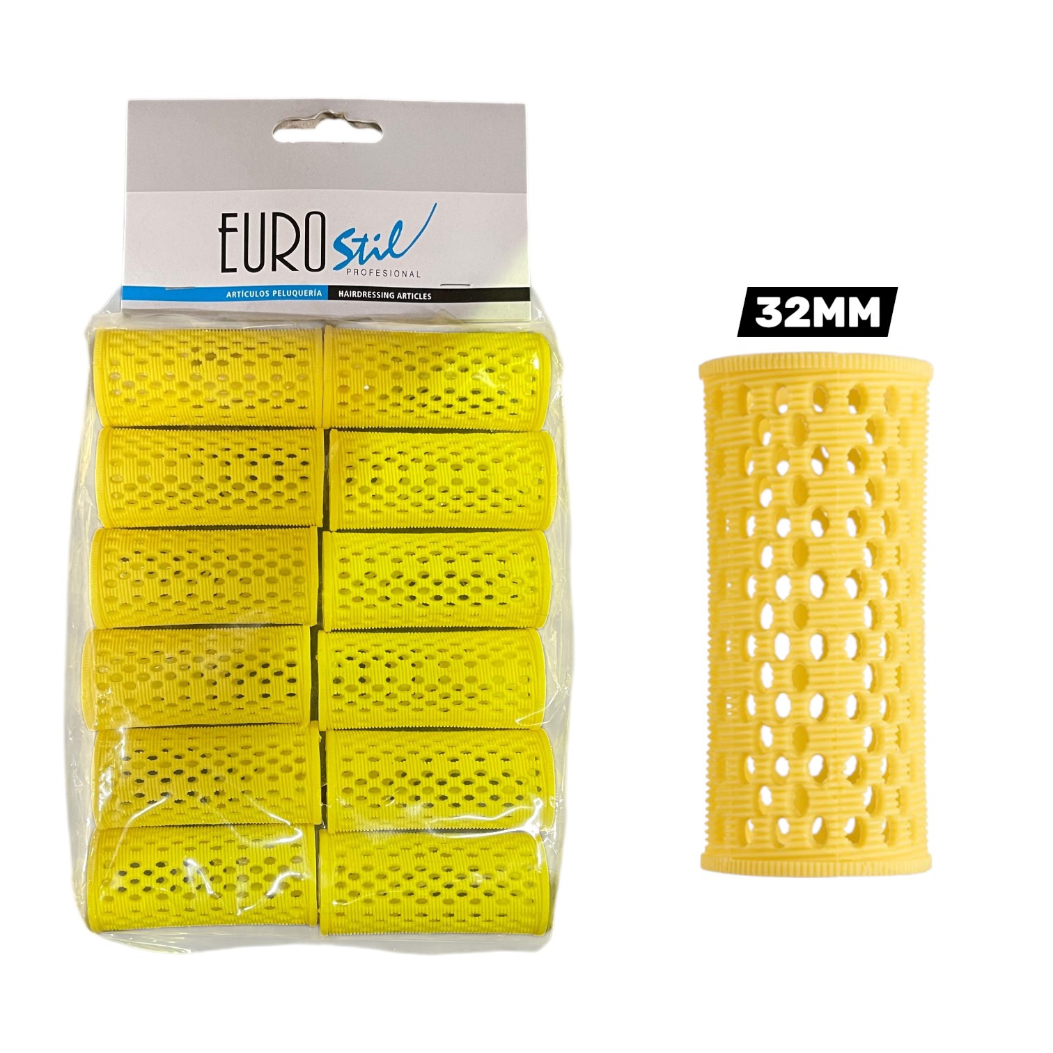 Rolo Extra Forte Amarelo 12unid. 32mm x 6.6cm