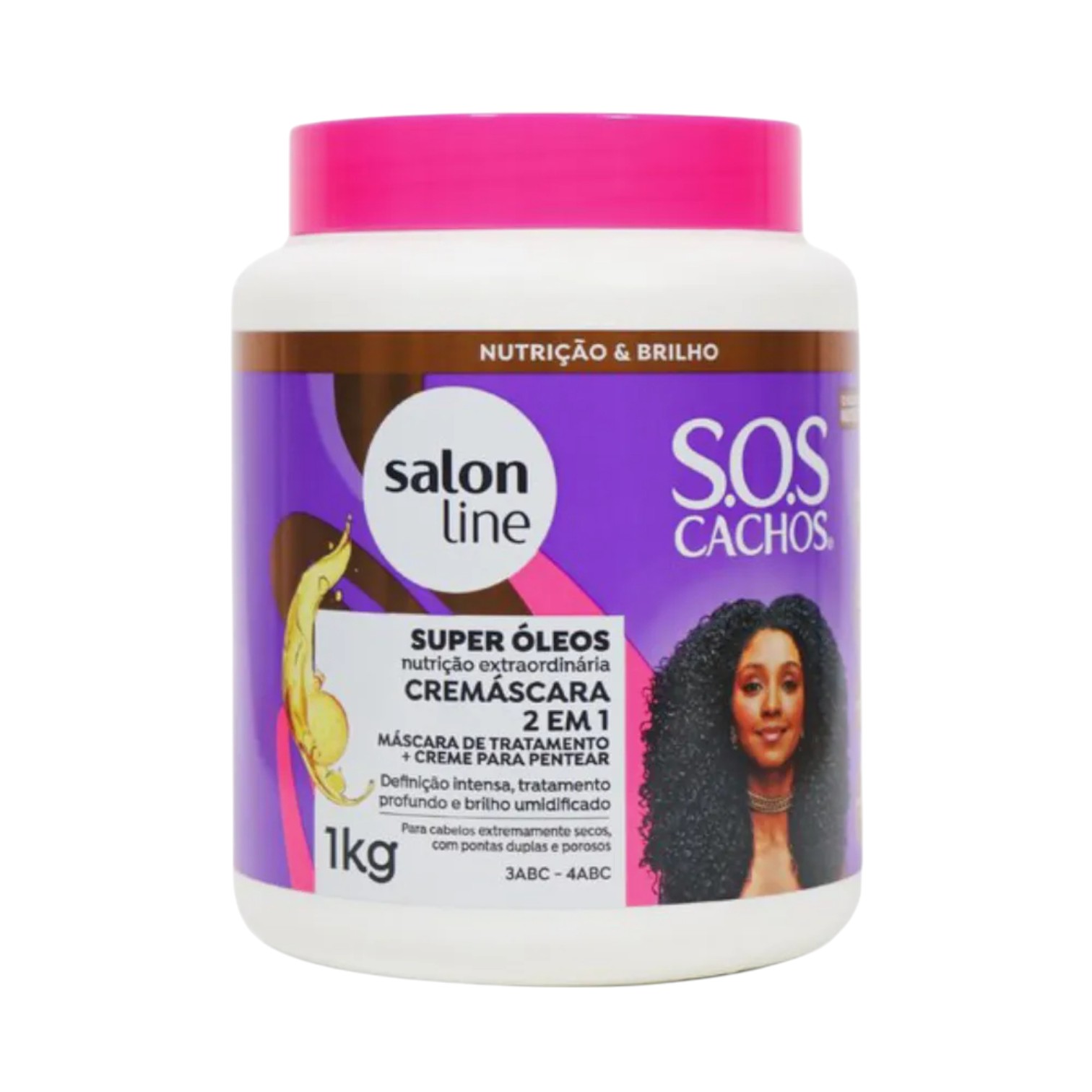Salon line - S.O.S Cachos Cremascara 2x1 Super Oleos 1kg