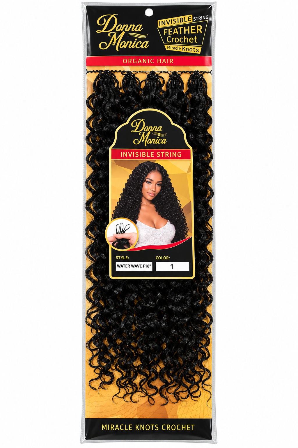 D.M FEATHER CROCHET WATER WAVE 18 N1