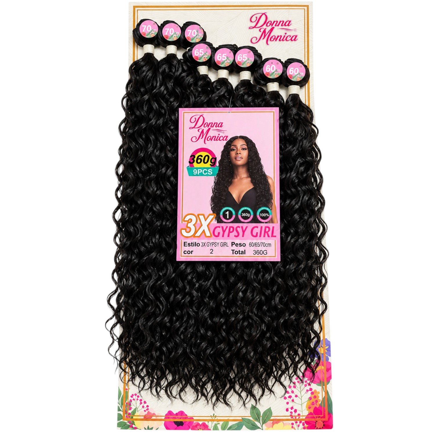 D.M 3x Gypsy Girl Bio Fibra 60/65/70cm - 2
