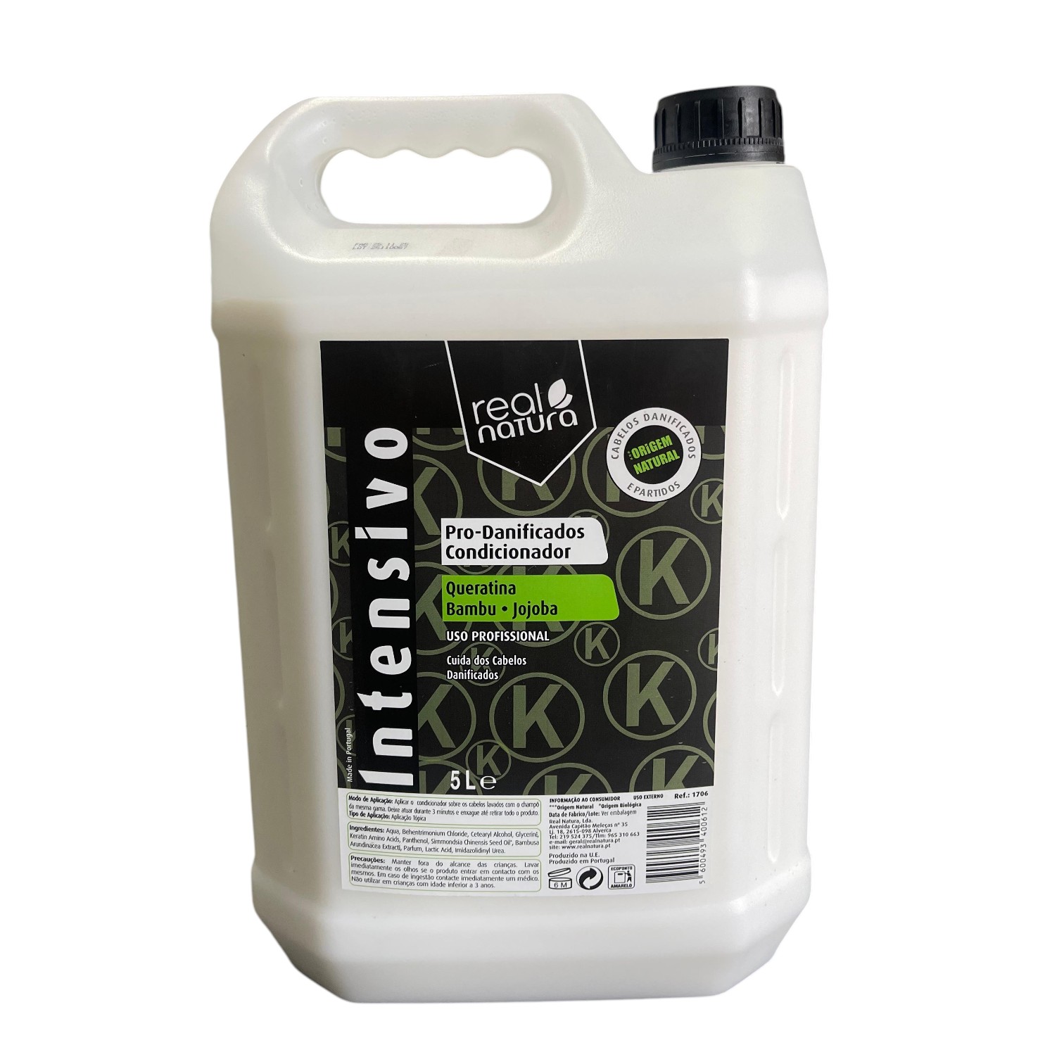 REAL NATURA CONDICIONADOR KERATINA BAMBU JOJOBA  5L
